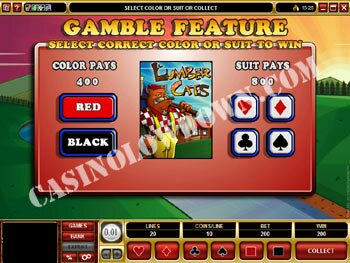 Lumber Cats Gamble Screen