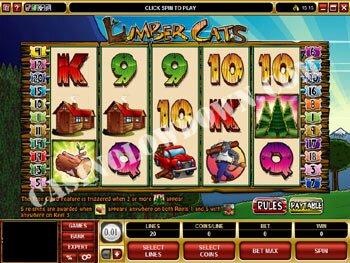 Lumber Cats Main Screen