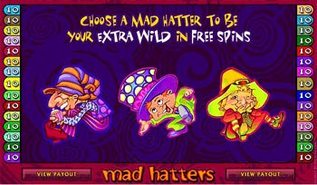 Free Spins - Extra Wild Selection Screen