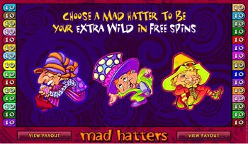 Free Spins - Extra Wild Selection Screen