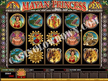Mayan Princess Free Spins