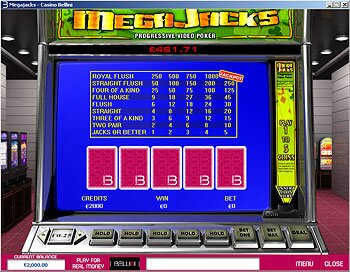 Megajacks Progressive Video Poker