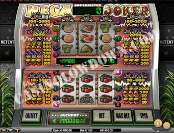 Mega Joker Progressive Slot Basic Mode