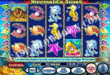 Mermaid's Quest Main Screen