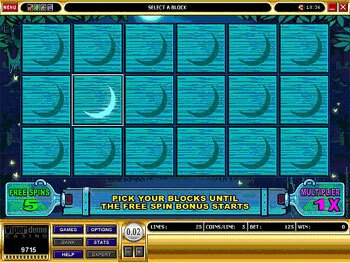 Free Spin Selection Screen