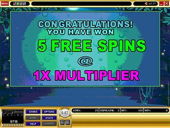 Free Spin Won Summary Screen