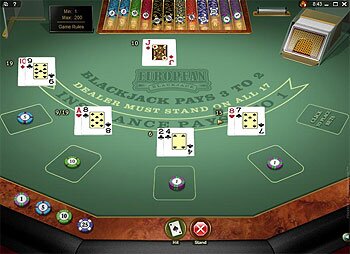 Multi-hand European Blackjack Gold