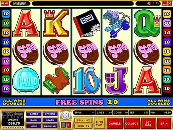 Free Spins Screen