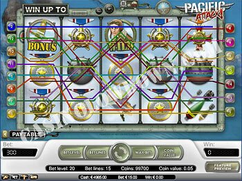 Pacific Attack Main Screen