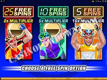Pedal Power Bonus Screen