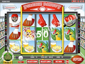 Pigskin Payout Main Screen