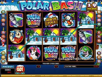 Polar Bash Free Spins Screen