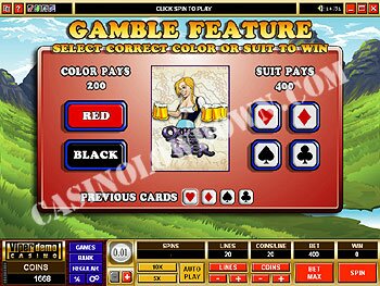 Quest for Beer Gamble Feature