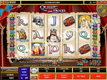Quest for Beer Main Screen