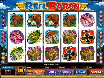 Reel Baron Main Screen