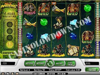 Relic Raiders Wild Symbols