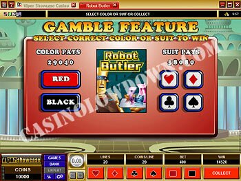 Robot Butler Gamble Screen