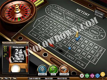 Roulette Pro Winning Screen