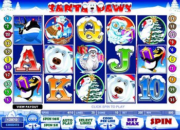 Santa Paws Main Screen