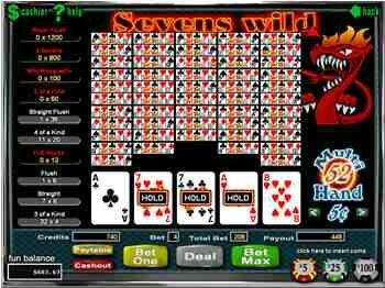 Sevens Wild Video Poker