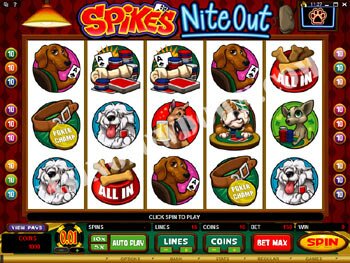 Spike's Nite Out Main Screen