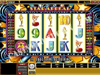 Star Appeal Free Spins Screen