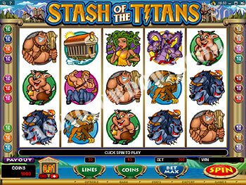 Stash of the Titans Main Screen