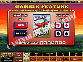 Stunt Pilot Gamble Screen