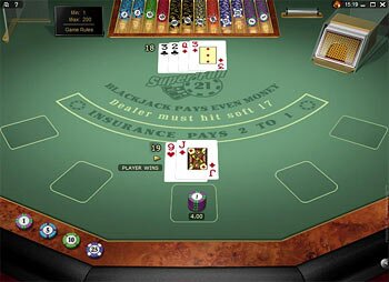 Super Fun 21 Blackjack Gold