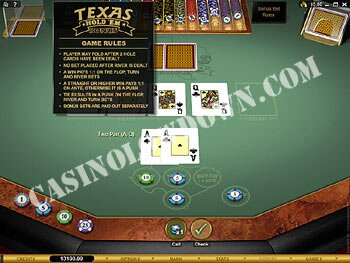 Texas Hold'em Bonus Poker