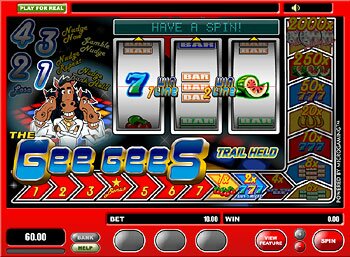 The Gee Gees Main Screen