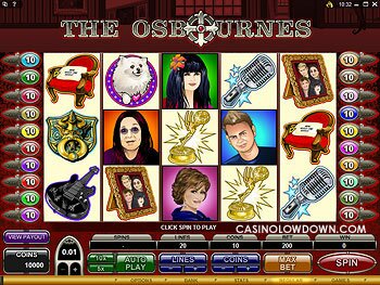 The Osbournes Main Screen
