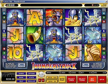 Thunderstruck Main Screen