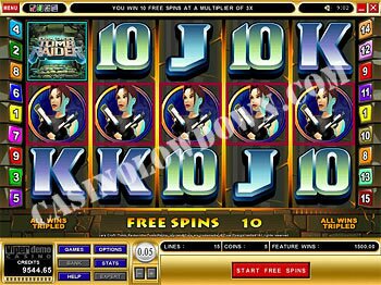 Free Spins Screen