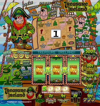 Treasure Ireland Main Screen