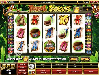 Tribal Treasure Main Screen