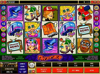 Twister Video Slot Main Screen