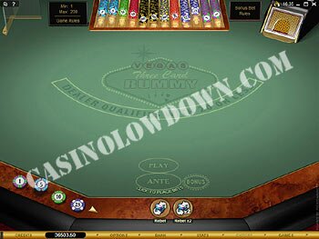 Vegas 3 Card Rummy Gold Main Screen