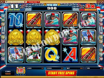 Winter Gold Free Spins