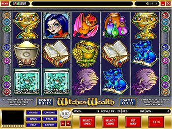 Witches Wealth Main Screen