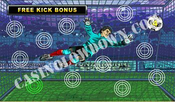 World Cup Mania Free Kick Bonus Screen